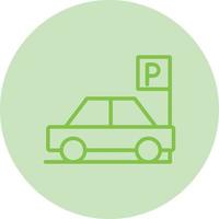 auto parkeren vector icon