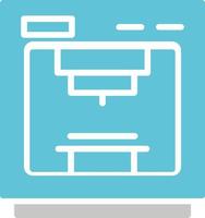 3D-printer vector pictogram