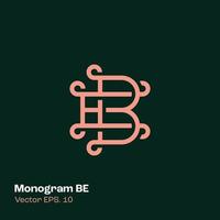 monogram logo worden vector