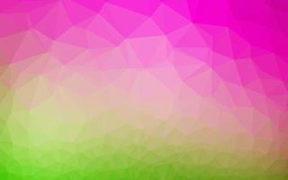 licht roze, groen vector veelhoek abstract indeling.