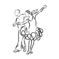Latijns Amerikaans dans vector schetsen