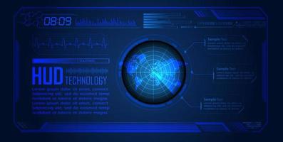 modern hud technologie scherm achtergrond vector