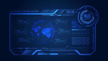 modern hud technologie scherm achtergrond vector