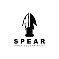 speer logo, jacht- uitrusting ontwerp, pijl oorlog wapen, Product merk vector