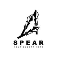 speer logo, jacht- uitrusting ontwerp, pijl oorlog wapen, Product merk vector