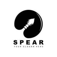 speer logo, jacht- uitrusting ontwerp, pijl oorlog wapen, Product merk vector