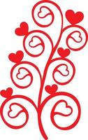 verzameling van hart illustraties, liefde symbool icoon reeks vector