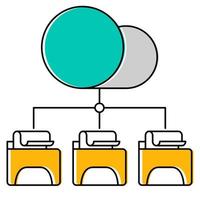 het dossier hosting icoon, geschikt voor een breed reeks van digitaal creatief projecten. vector