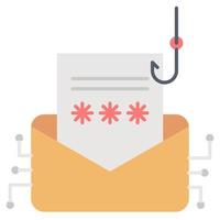 phishing aanval icoon, geschikt voor een breed reeks van digitaal creatief projecten. vector