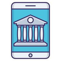 mobiel bank icoon, geschikt voor een breed reeks van digitaal creatief projecten. vector