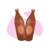 drinken fles vector illustratie, grafisch ontwerp.