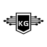 kg brief logo ontwerp.kg creatief eerste kg brief logo ontwerp . kg creatief initialen brief logo concept. kg brief ontwerp. vector