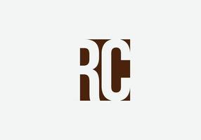 rc brief Mark logo ontwerp sjabloon vector
