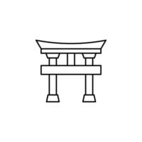 tempel Chinese vector voor website symbool icoon presentatie