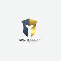 ridder logo helling kleur ontwerp elegant vector