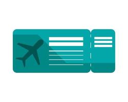 pictogram vliegticket vector