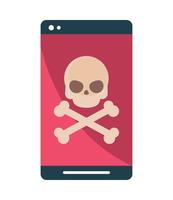 smartphone cyber fraude vector