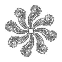 monochroom bloemen achtergrond. hand- getrokken ornament met bloemen. sjabloon voor groet kaart vector