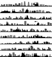 verzameling van stad landschappen. een vector illustratie