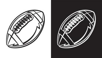Amerikaans Amerikaans voetbal embleem icoon illustratie vector
