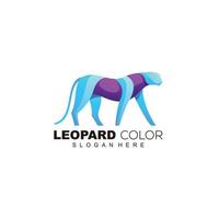 luipaard logo kleurrijk ontwerp premie icoon vector