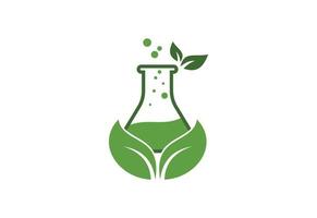 biotechnologie logo ontwerp, vector ontwerp sjabloon