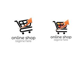 online winkel logo ontwerpen sjabloon. vector