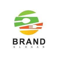 gezond voedsel logo ontwerpsjabloon vector