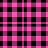 roze en zwart naadloos plaid patroon vector