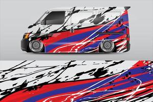 racing auto inpakken ontwerp voor voertuig vinyl stickers en automotive bedrijf sticker kleurstelling vector