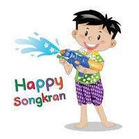 songkran festival vector illustratie symbolen