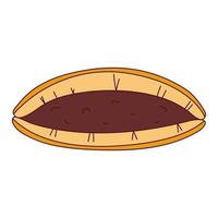 traditioneel Japans voedsel. Aziatisch dorayaki. vector illistration