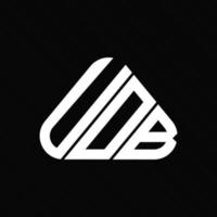 uob brief logo creatief ontwerp met vector grafisch, uob gemakkelijk en modern logo.