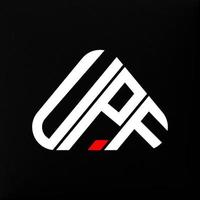 upf brief logo creatief ontwerp met vector grafisch, upf gemakkelijk en modern logo.