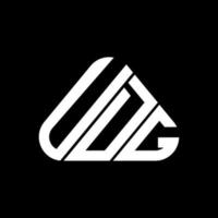 udg brief logo creatief ontwerp met vector grafisch, udg gemakkelijk en modern logo.