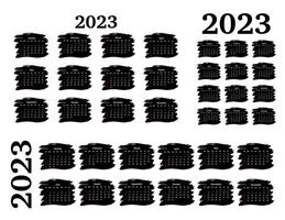 kalender voor 2023 geïsoleerd Aan een wit achtergrond vector