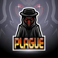 plaag esport logo mascotte ontwerp vector