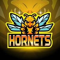 horzels mascotte esport logo ontwerp vector