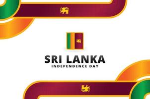 sri lanka onafhankelijkheidsdag ontwerp vector