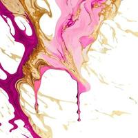 roze en goud alcohol inkt marmeren structuur vector