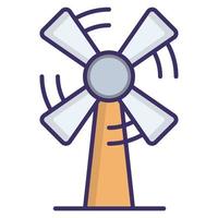 windmolen icoon, geschikt voor een breed reeks van digitaal creatief projecten. vector