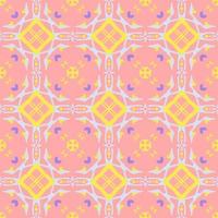 roze meetkundig naadloos patroon met tribal vorm geven aan. patroon ontworpen in ikat, azteeks, marokkaans, Thais, luxe Arabisch stijl. ideaal voor kleding stof kledingstuk, keramiek, behang. vector illustratie.