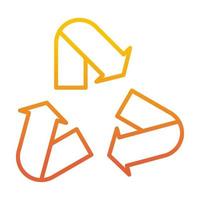 recycle icoon, geschikt voor een breed reeks van digitaal creatief projecten. vector
