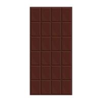groot chocola bar zonder verpakking, kleur geïsoleerd vector illustratie in tekenfilm stijl