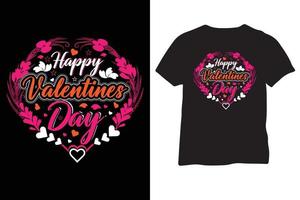gelukkig valentijnsdag dag typografie Valentijn citaat t overhemd of opvallende ontwerp vector
