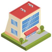 toonzaal - isometrische 3d illustratie. vector