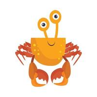 illustratie vector grafisch bruin legged gouden krab