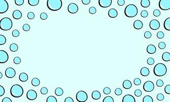 kader van hand- getrokken water bubbel illustratie vector