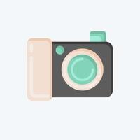 icoon digitaal camera. verwant naar fotografie symbool. vlak stijl. gemakkelijk ontwerp bewerkbaar. gemakkelijk illustratie vector