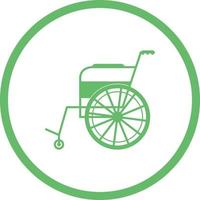 mooi rolstoel vector glyph icoon